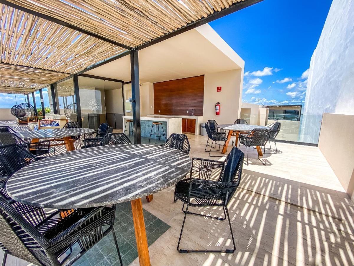 Big Studio At Kaab By The Beach With Roof Top Pool, Sauna And Jacuzzi Near Paseo Del Carmen Mall بلايا ديل كارمن المظهر الخارجي الصورة